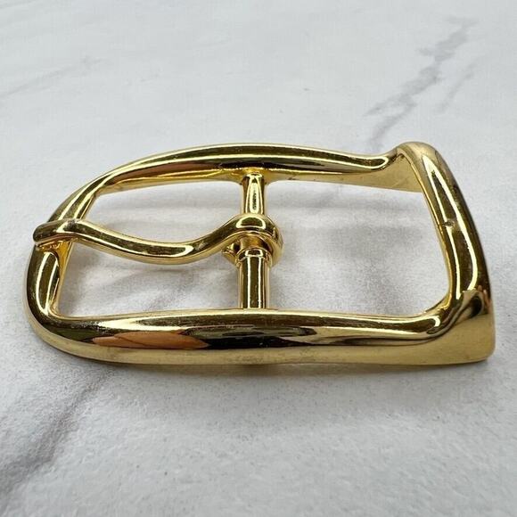 Vintage Gold Tone Simple Basic Belt Buckle for up to 1 Inch Belt - Picture 6 of 9